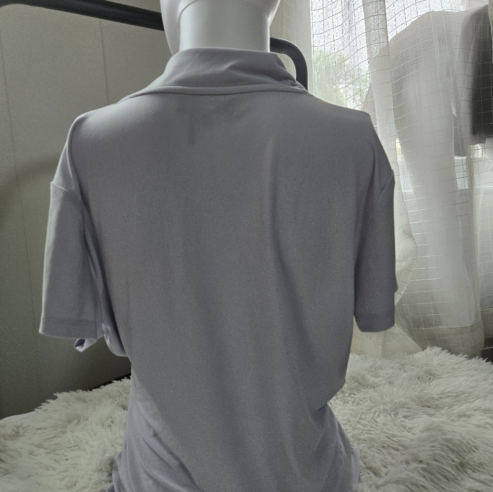 DKNY Silver Gray Polo Shirt Casual Fit